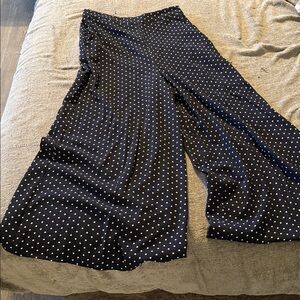Forever 21 Navy Polka Dot Trousers